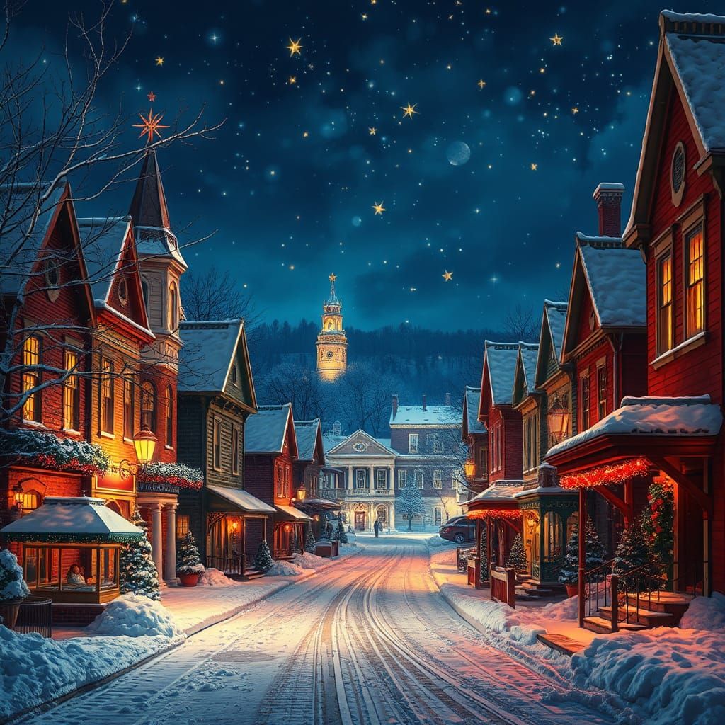 Bethlehem, PA, Aglow on Christmas Eve