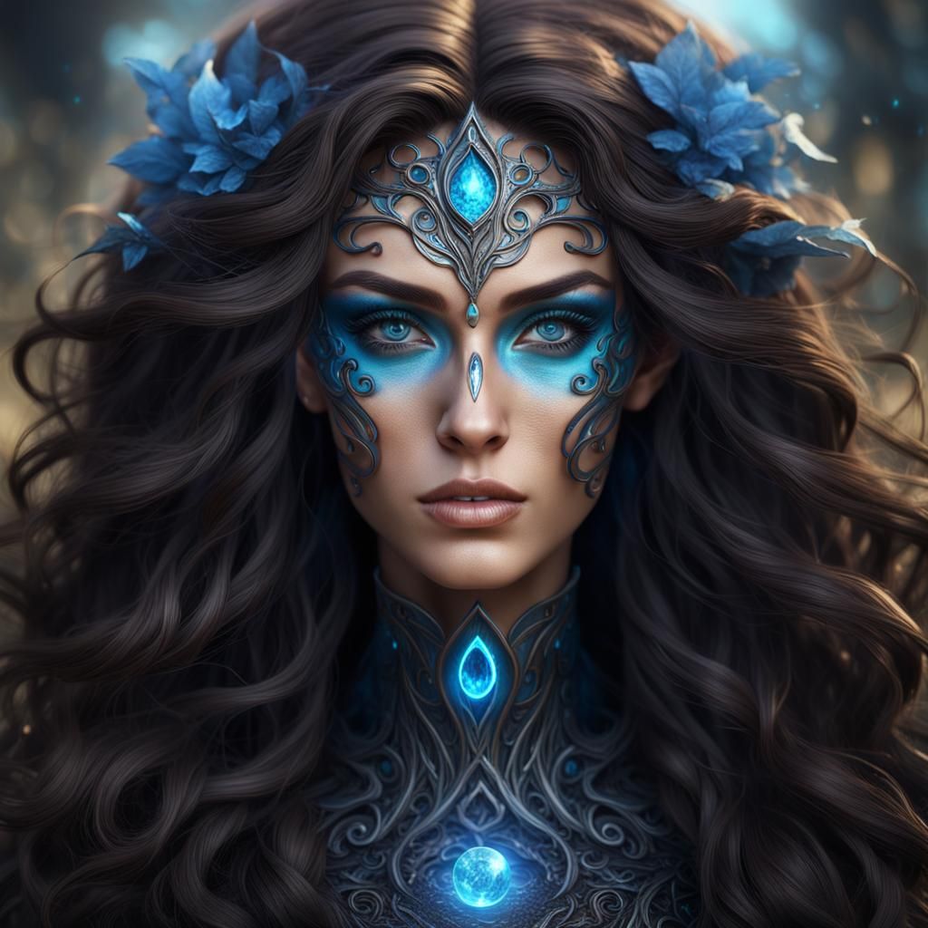 Elemental Earth Witch Fantasy Concept Art