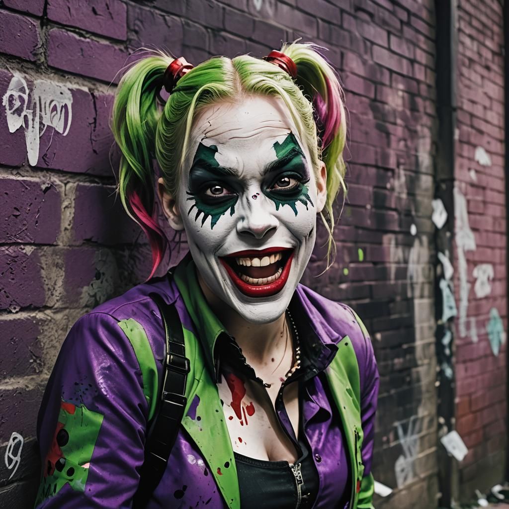 Harley Quinn as the Joker: Chaos in Gotham City