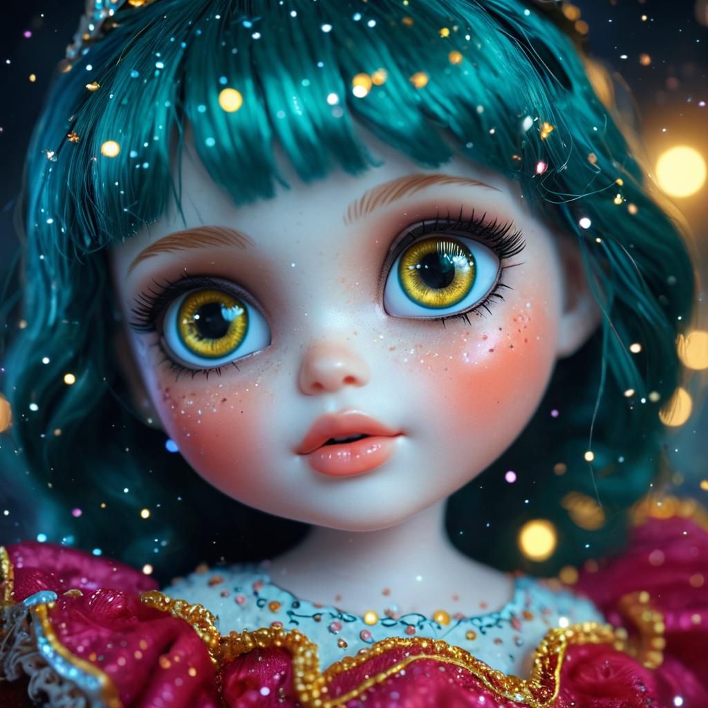 Blythe Doll Princess in Hyper-Realistic 3D Animation