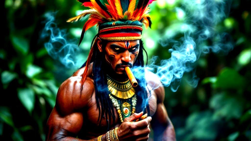 Fine-Art Photography Portrait of a Powerful Male Chaman