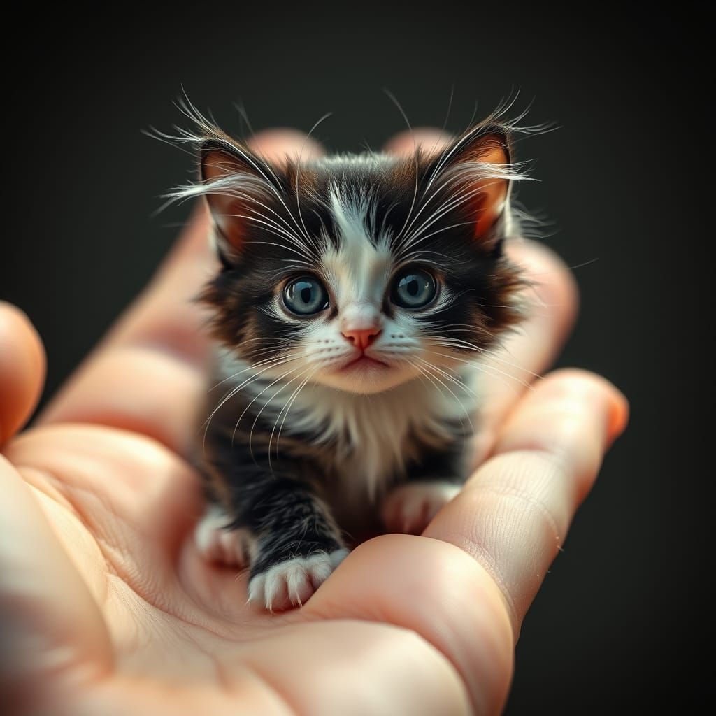 Adorable Hyper Realistic Kitten in Cinematic Lighting