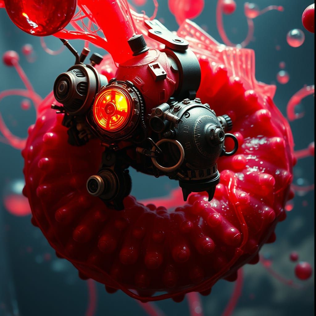 Steampunk Bloodworm in Alien Blood System