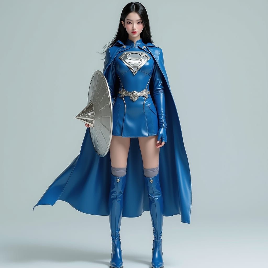Chinese Student as Superhero in Photorealistic 3D