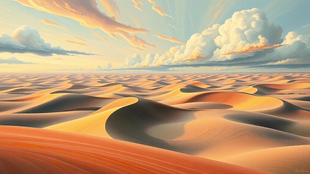 Surreal Dreamscape with Distorted Perspectives