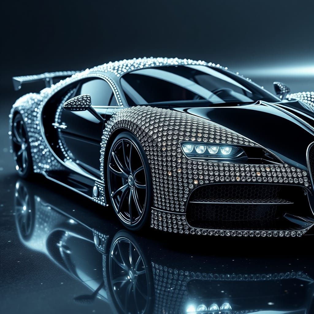 Luxury Buggati in Diamond Encrustation