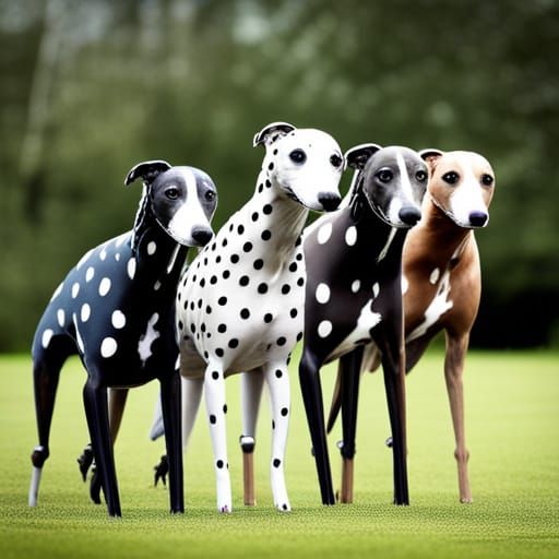 Polka Dot Greyhounds: An AI Interpretation