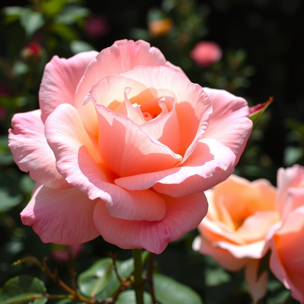 Rose in Impressionistic Style with Soft Petals