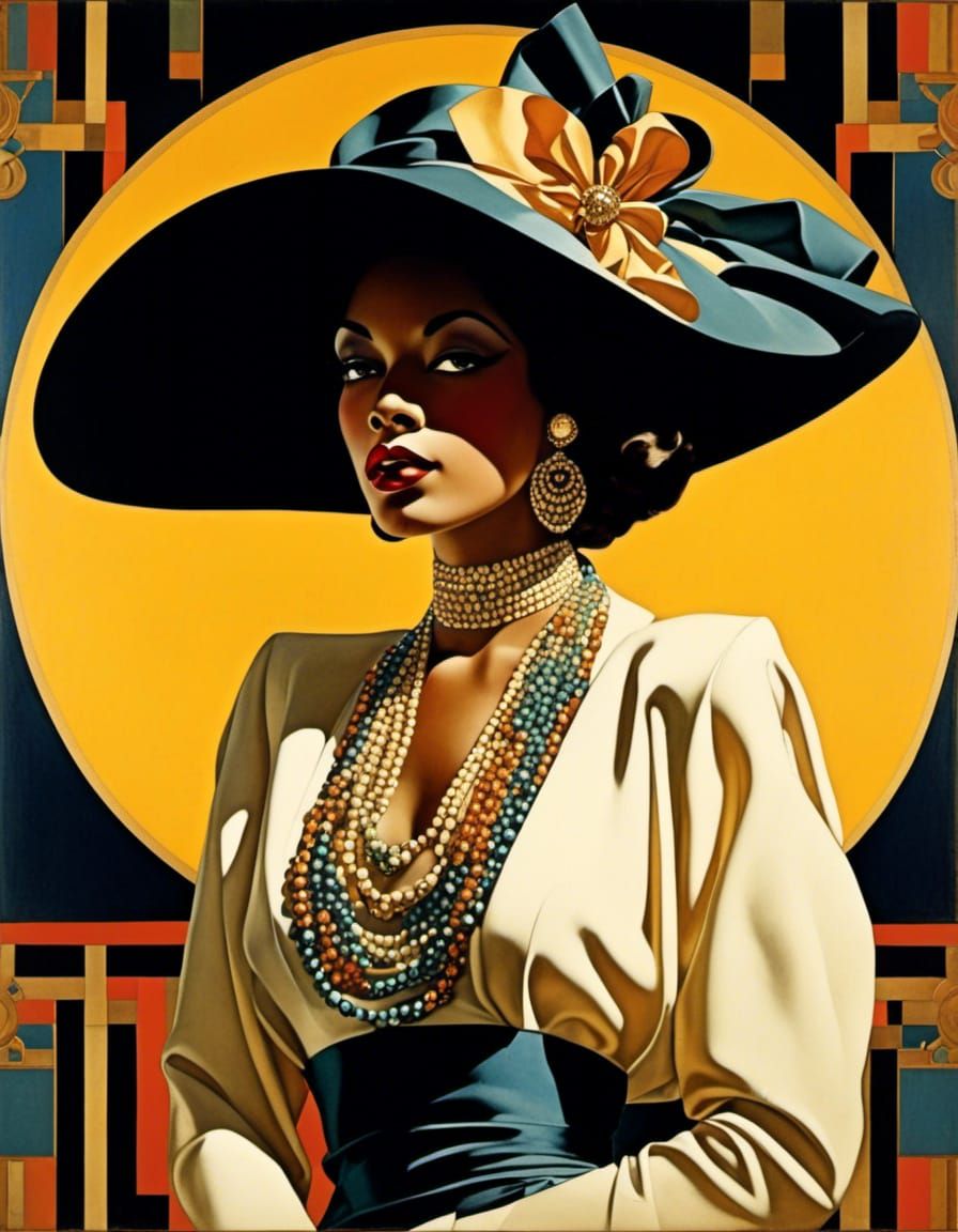 Zoot Suit Fashion Models in Autochrome Style