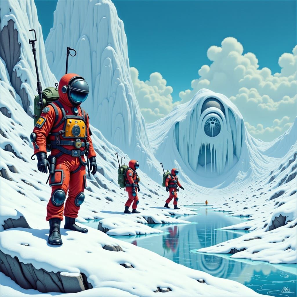 Marines Explore Ice Age Landscape for Prehistoric Animals