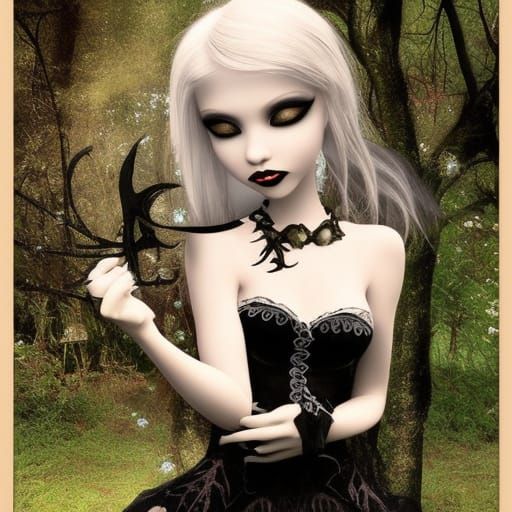 Ethereal Gothic Fairy with Dark Enchantment