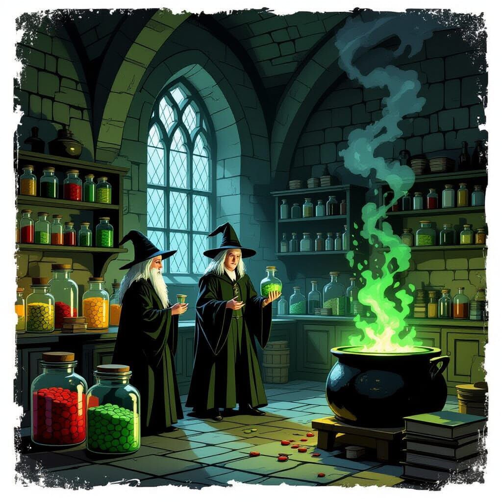 Empty Potions Classroom After Lessons