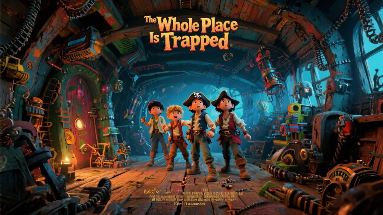 Children Pirates in Trapped Pirate Ship Adventure