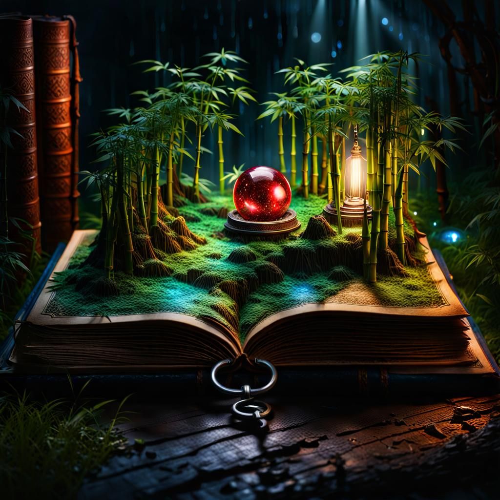 Magical Microcosm on Antique Book