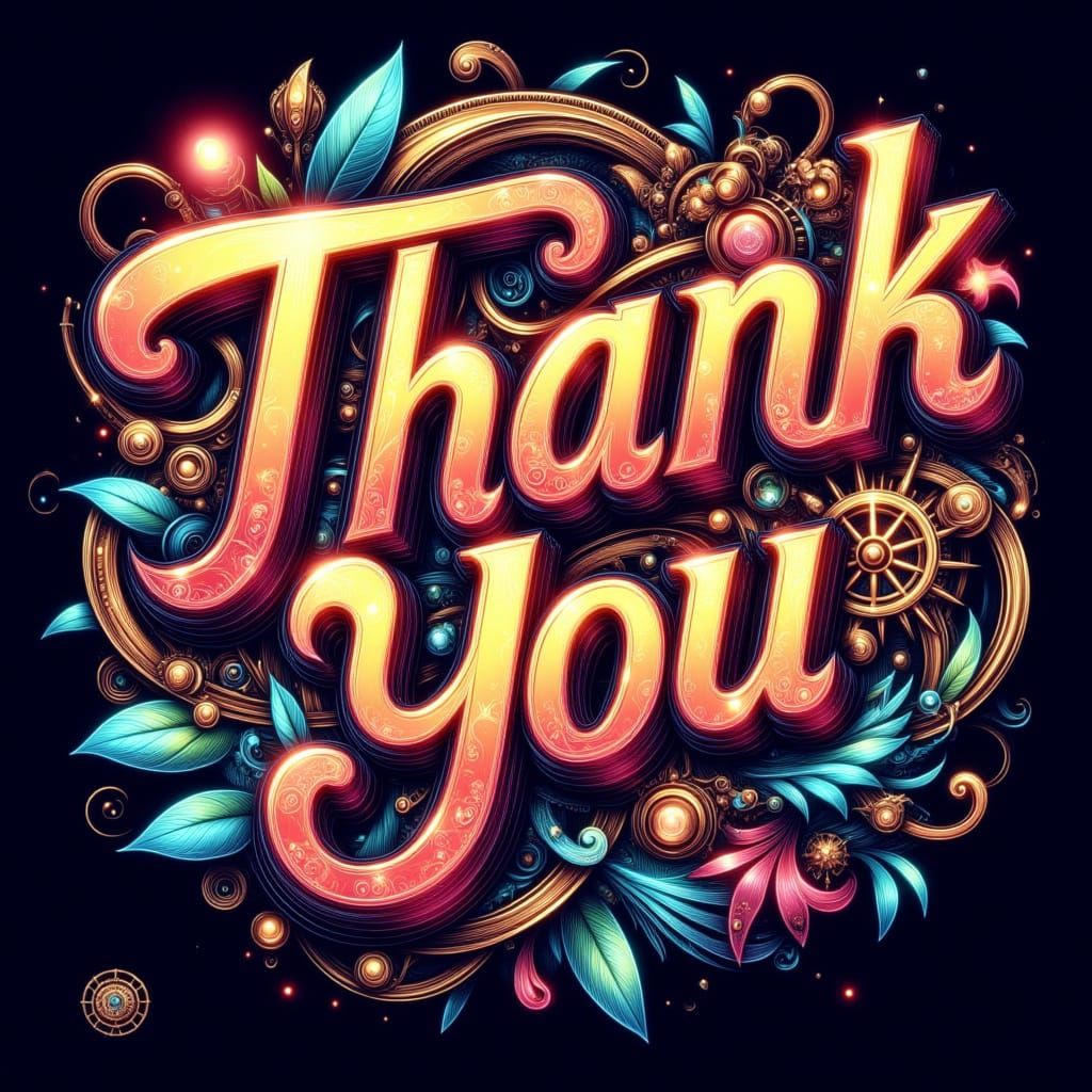 Steampunk Sign in Art Nouveau Style with Neon Colors