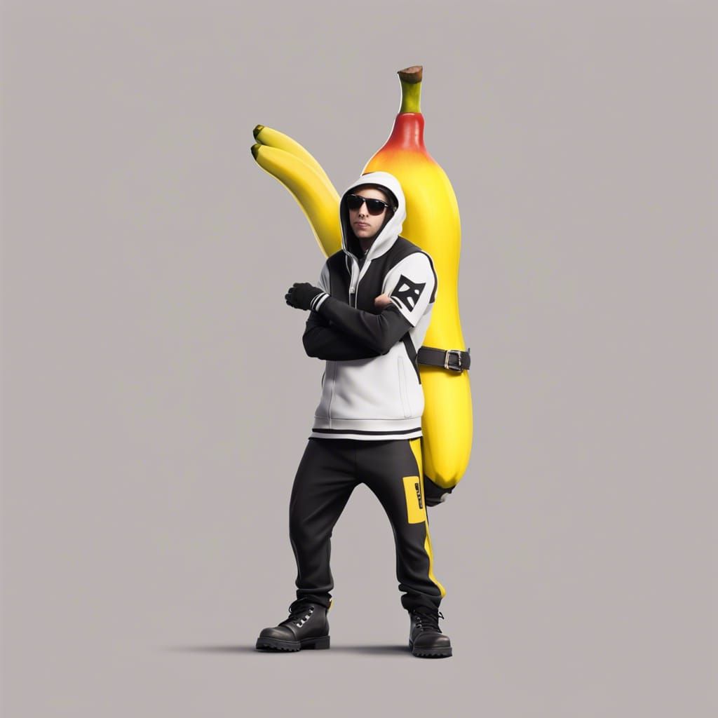 Peely from Fortnite as Eminem