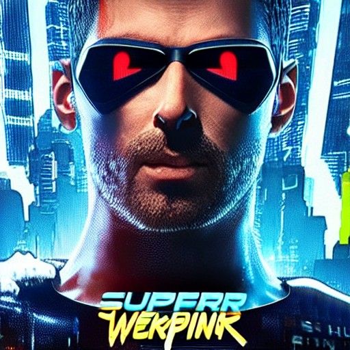 Koala Superhero in Cyberpunk 2099 Style