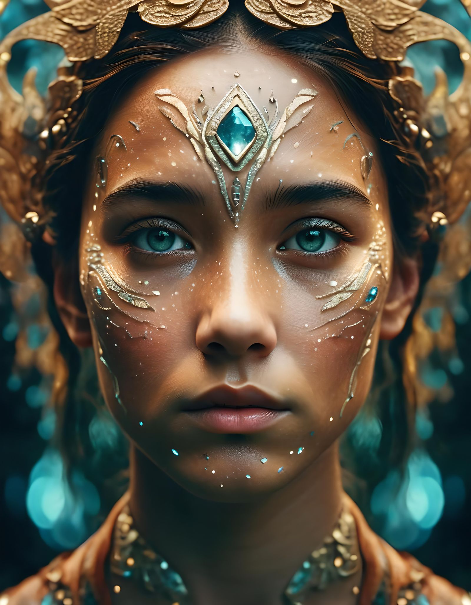 Strength Portrait in Surreal Fairytale Style