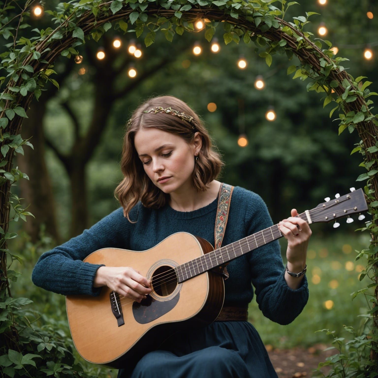 AI Album Cover: Girl with Guitar