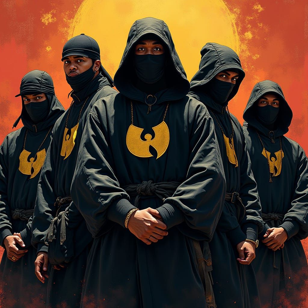 Futuristic Ninja Warriors in Vibrant Colors