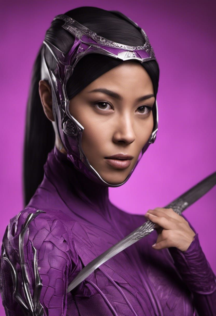 Mileena from Mortal Kombat in Hyperdetailed Portrait
