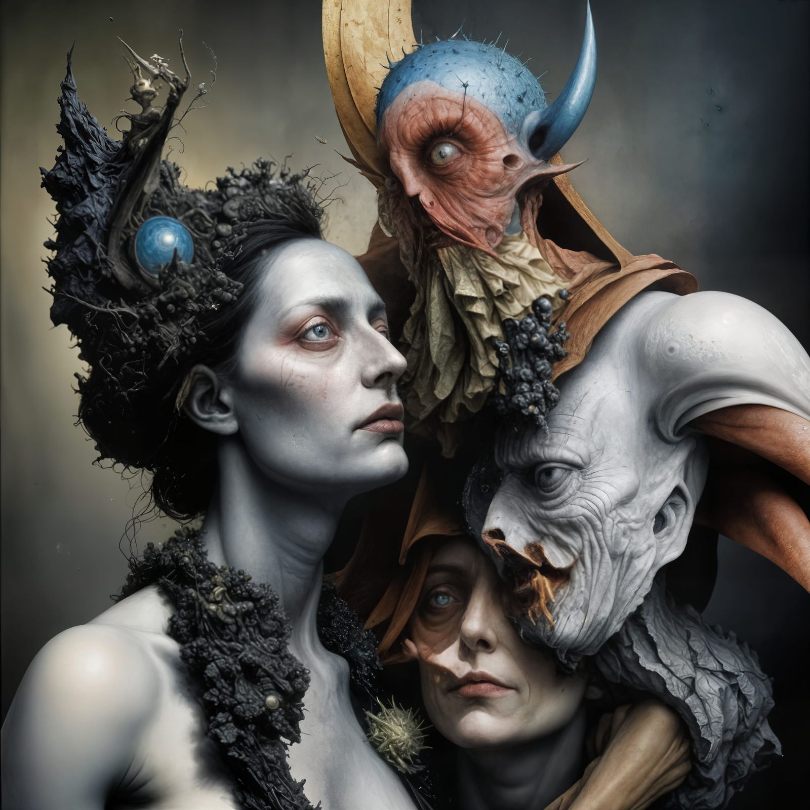 The human woman may be dimly aware of the 'drips' - individu...