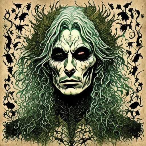 Creepy Gothic Fantasy Character Portrait