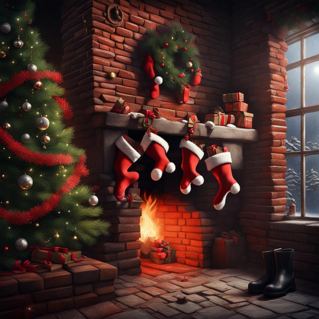Santa Stuck in Chimney: A Christmas Mishap