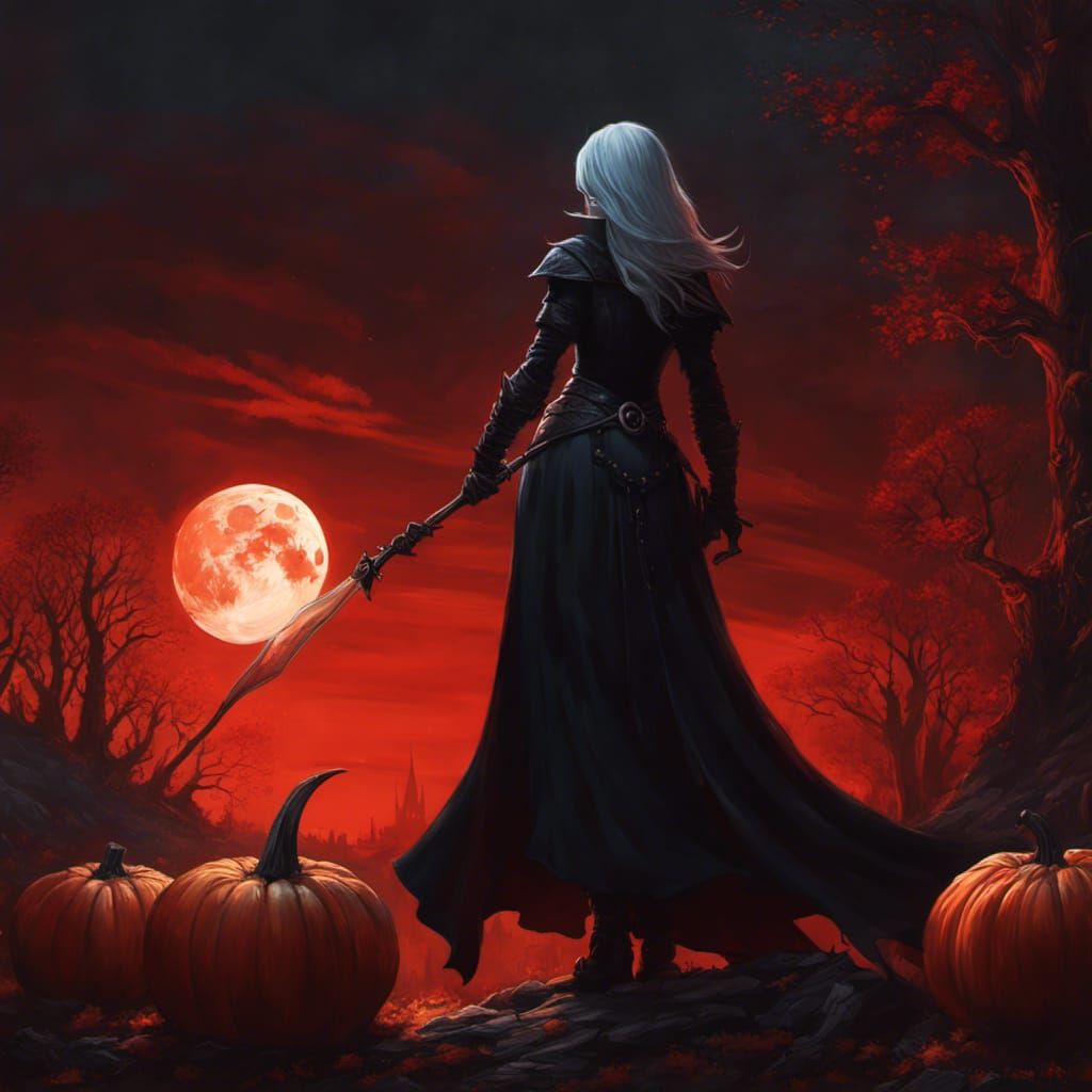 Gothic Witch Queen Before Blood Moon