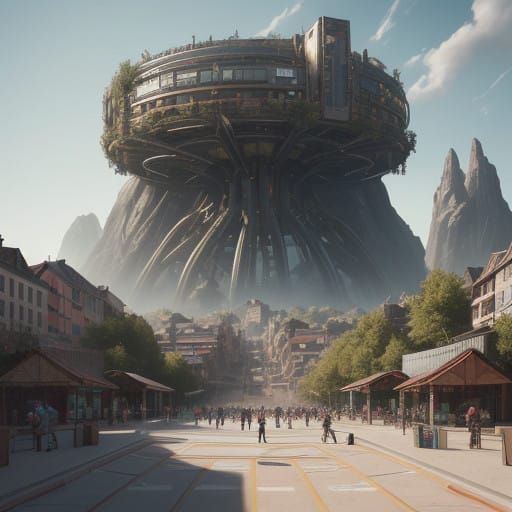 Lower Level Vibe: Interestingly, the base of Krienal appears lively and almost carefree, with skateparks and a “Borderla...