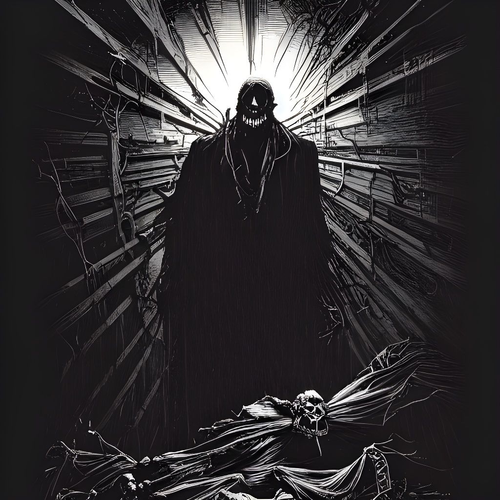 Dark Horror Art Illustration in 8k Resolution