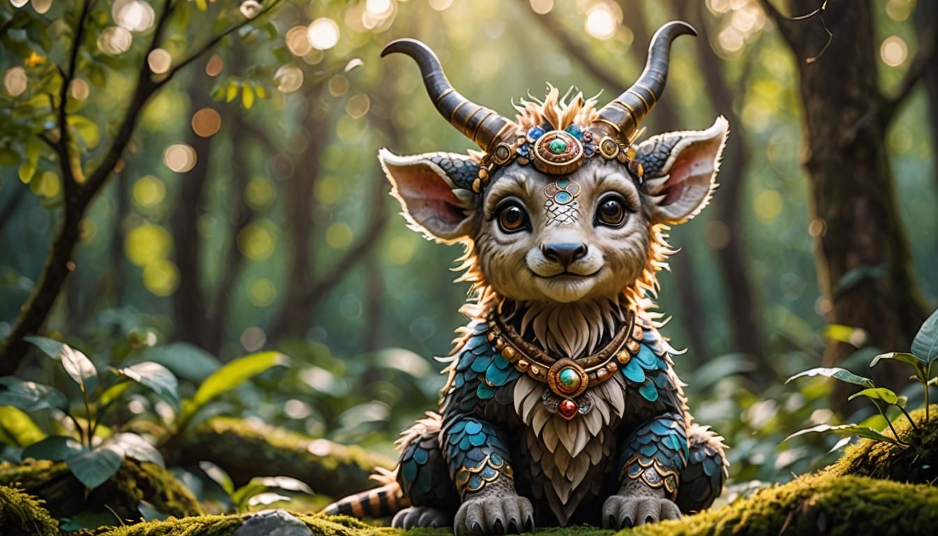 Cute Mythological Animal in Professional Photography Style