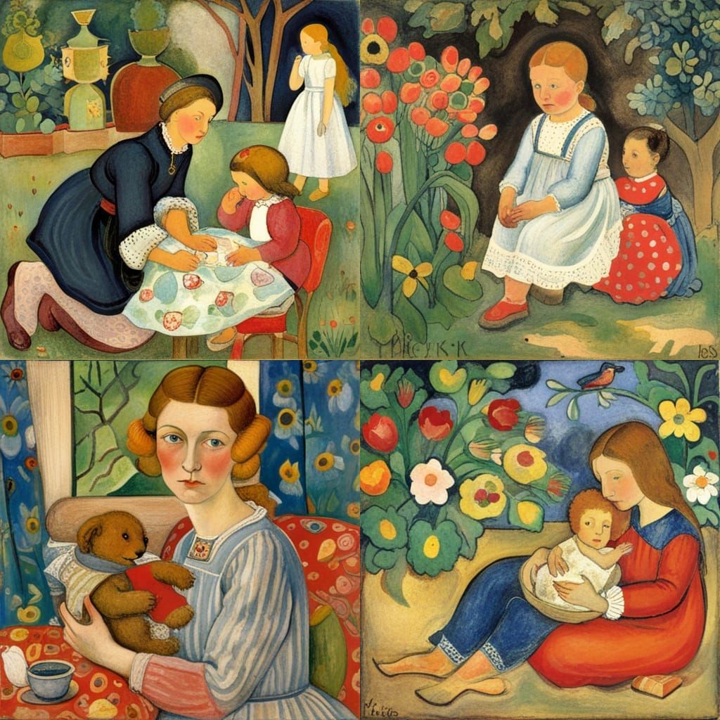 Artwork Inspired by Modersohn-Becker and Martin