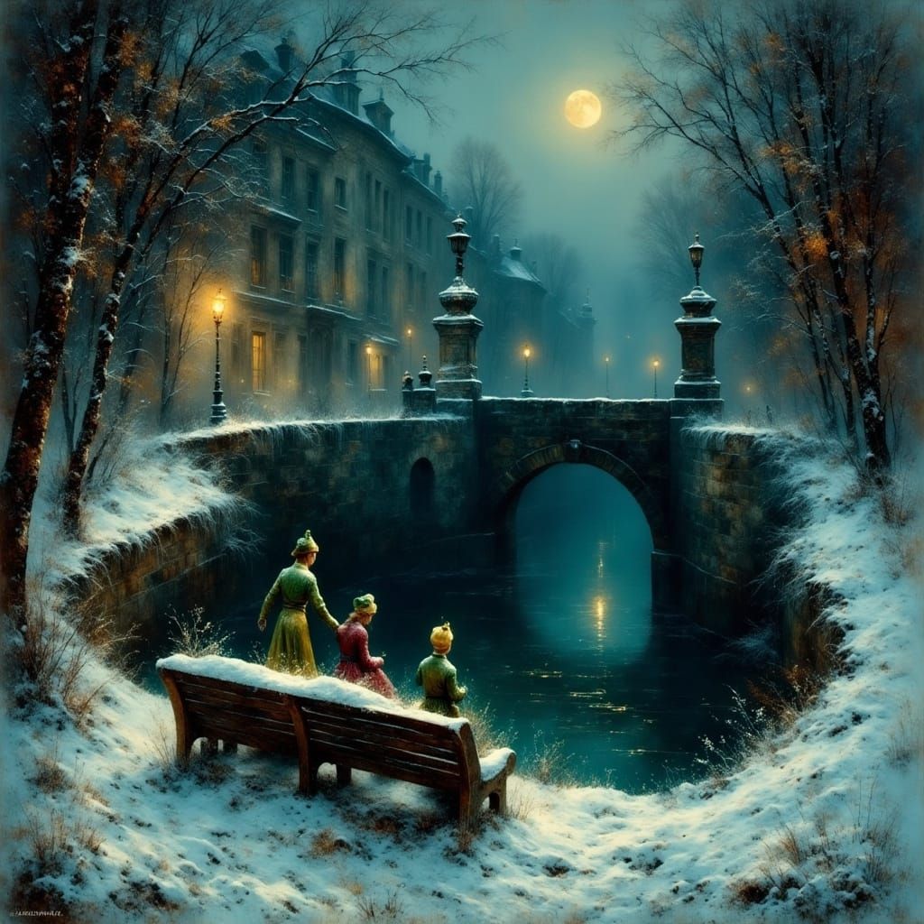 Ethereal Leprechauns Emerge From Dark Well into Dim Light