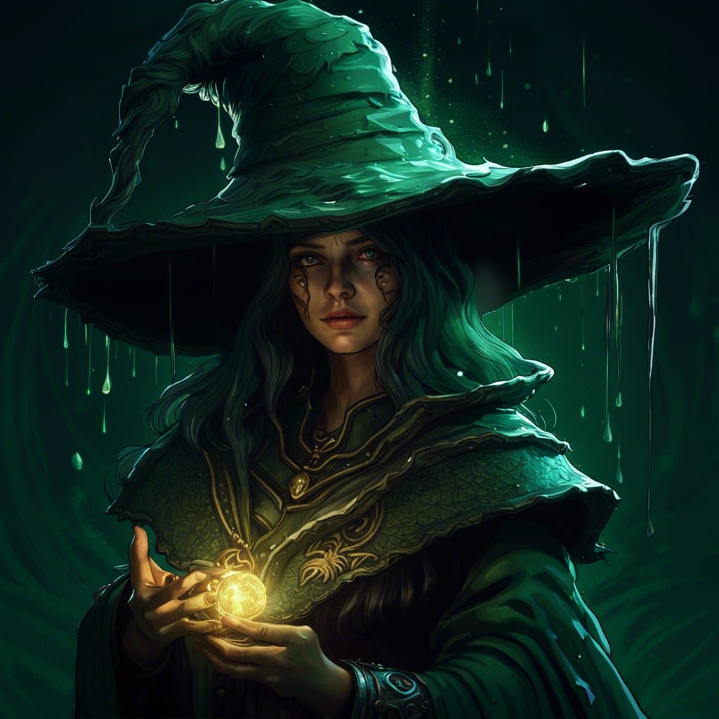 Dark Souls Wizard Casting Magic in Dark Fantasy Style