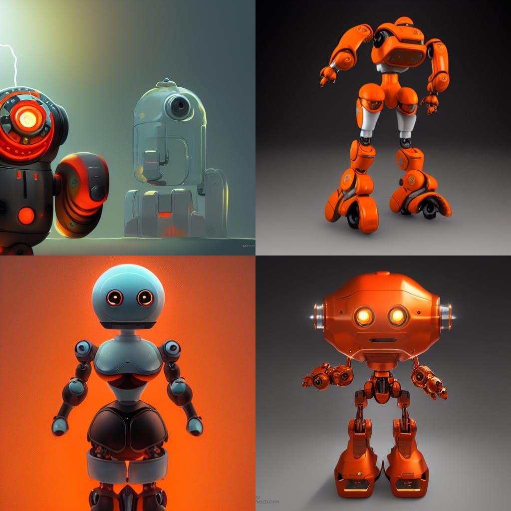 Pepper Pot Robot: Hyperdetailed Concept Art