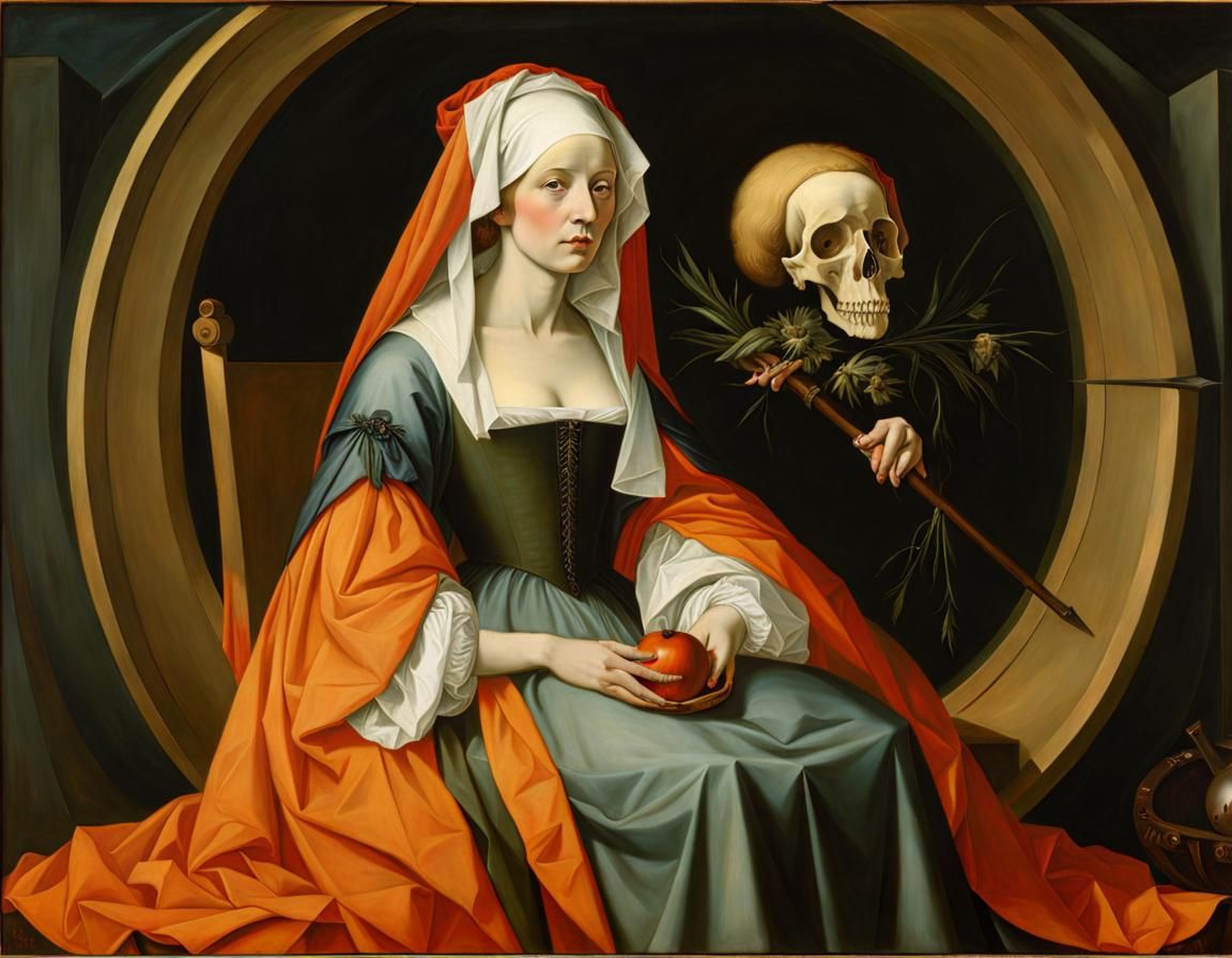 Death Personified: A Matte Oil Painting