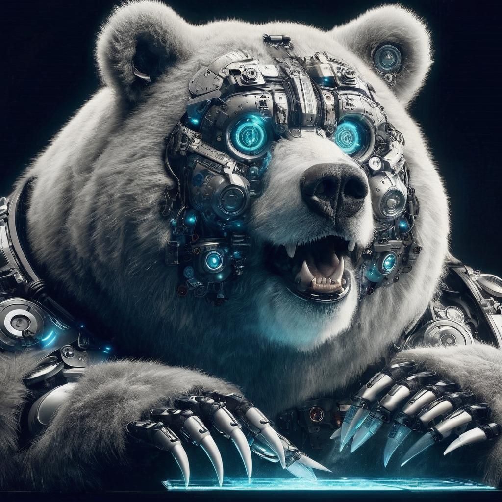 Kodiak Bear Tech-Runner in Utopian Darkness