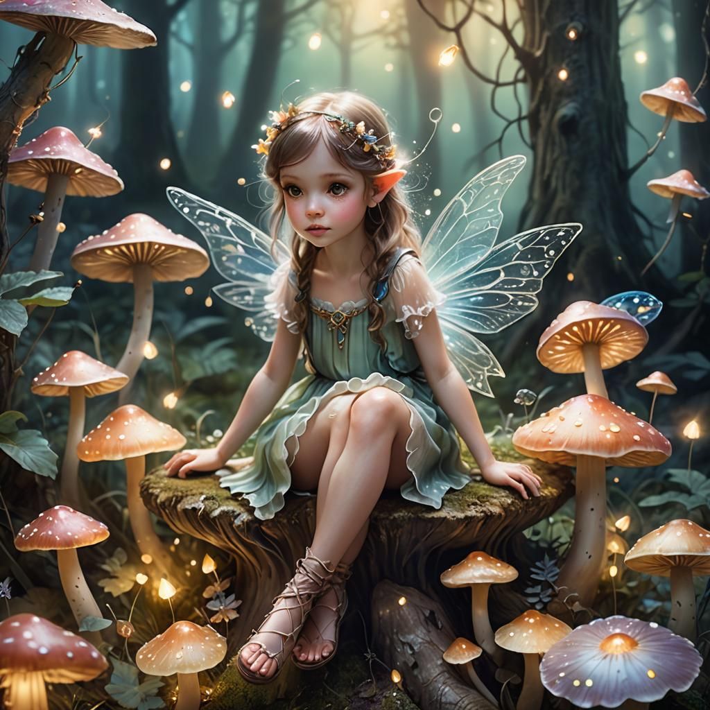 Misty Forest Fairy in Magical Realism