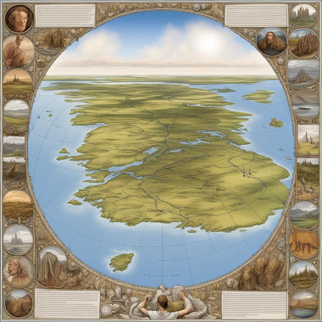 Doggerland Tsunami Separates Britain, Fantasy Concept Art