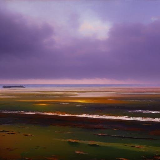 Dunkirk Impressionist Seascape with Magic Light