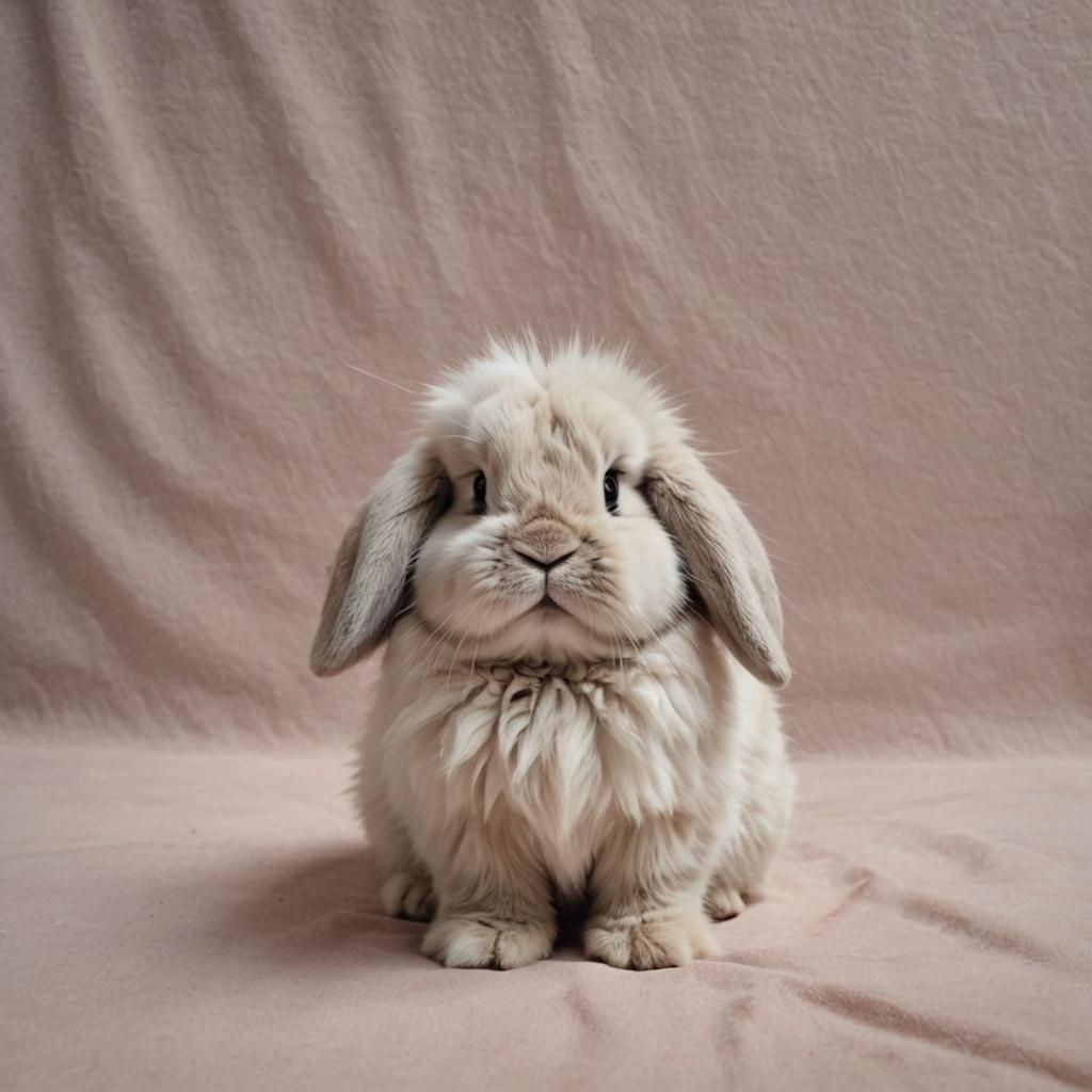 Fluffy Bunny Depicts Sadness