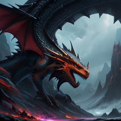 Dragon in High-Tops: Detailed Fantasy Art