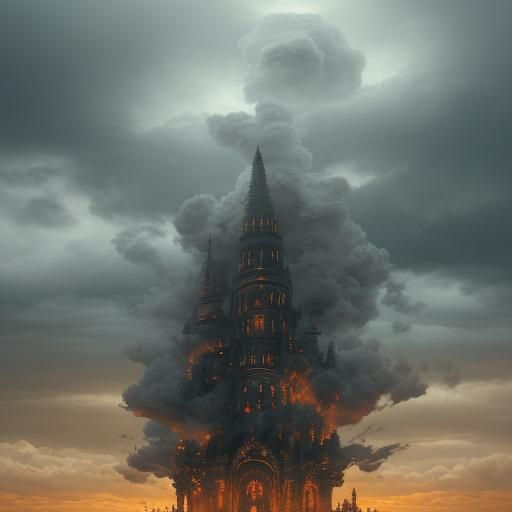 Surrealist Hellscape: Souls, Spirits, and Divine Light