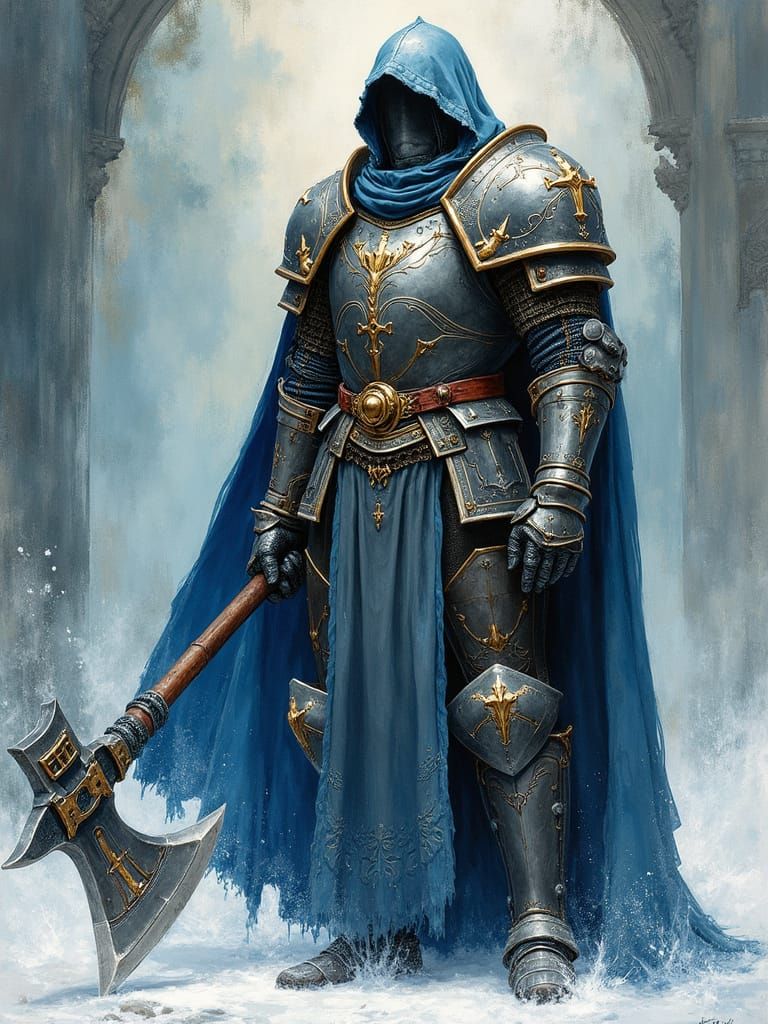 Sublime Warrior Monk in Gothic Plate Mail