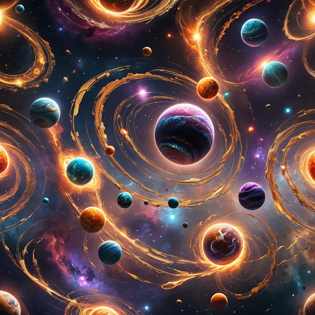 Cosmic Concept Art: Anti-Gravity Waves Rearrange Galaxies