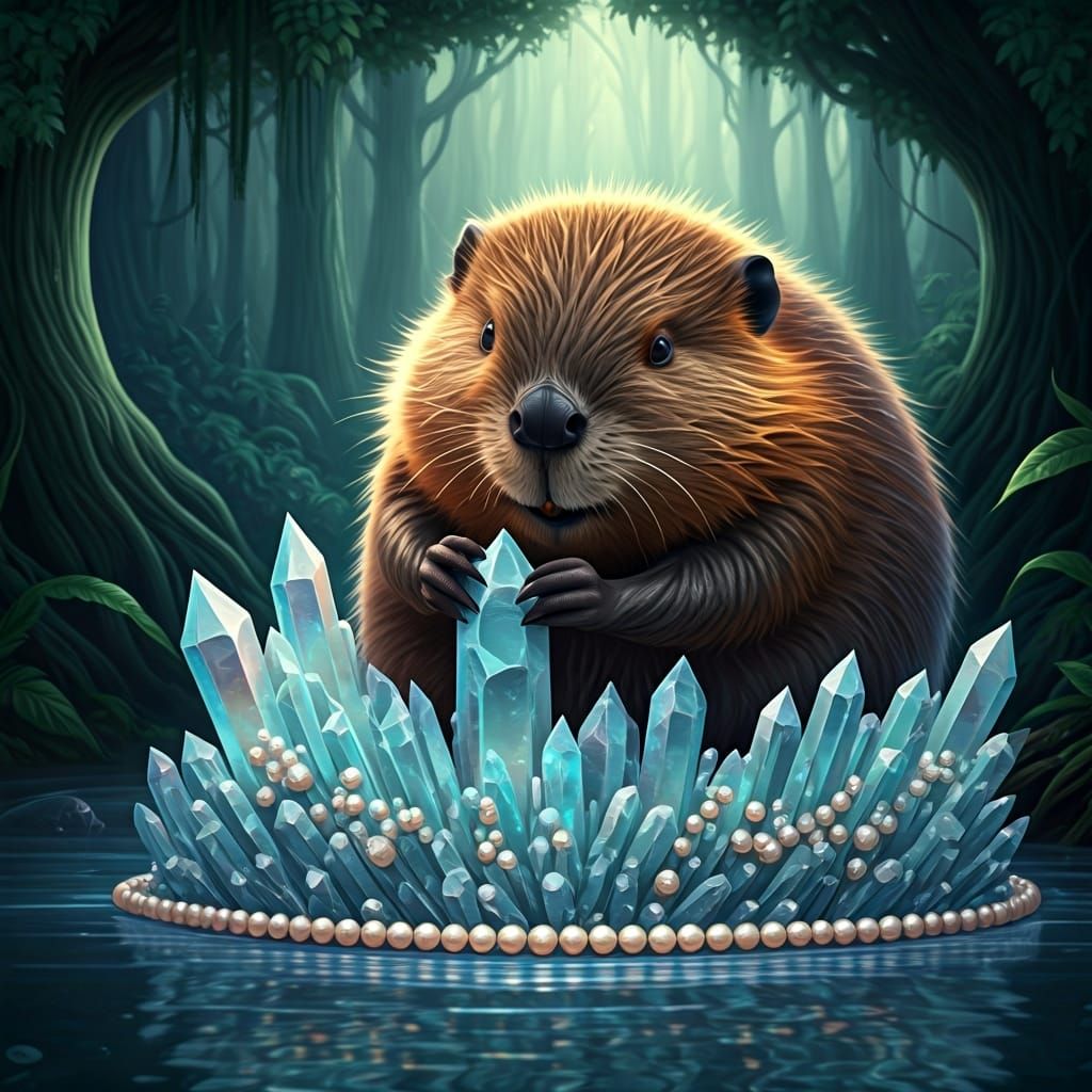 Crystal Dam: A Beaver's Mystical Architecture