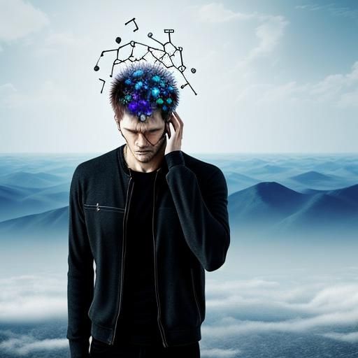 A person going through withdrawal from an imagination-enhanc...