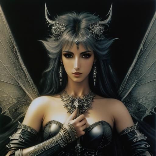 Detailed Fire Queen Fairy Witch in Realism Style