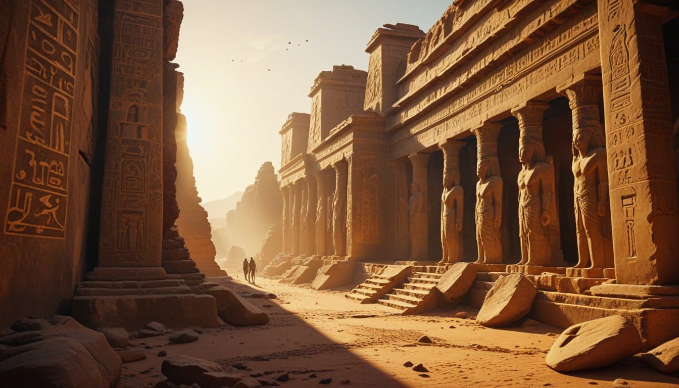 Archaeologists Discover Ancient Egyptian Ruins as Oil Painti...